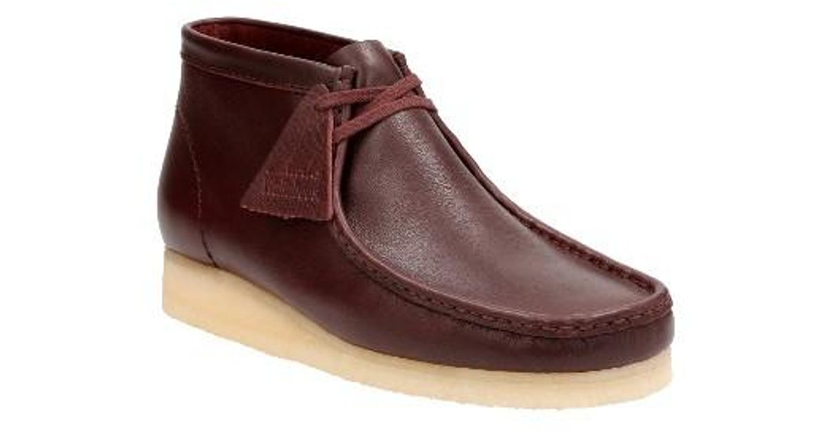 clarks burgundy boots